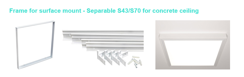 Surface Mounted S43S70_Cyanlite installation frame accessories for LED Panel Lights